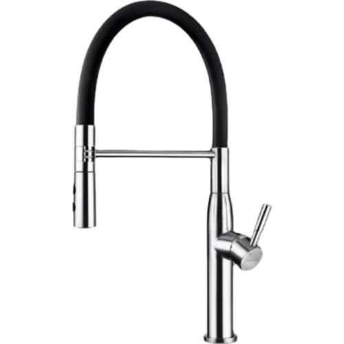 Online Faucet manufacturing UPC 304 stainless steel pull down kitchen sink faucets 2021 with accessories