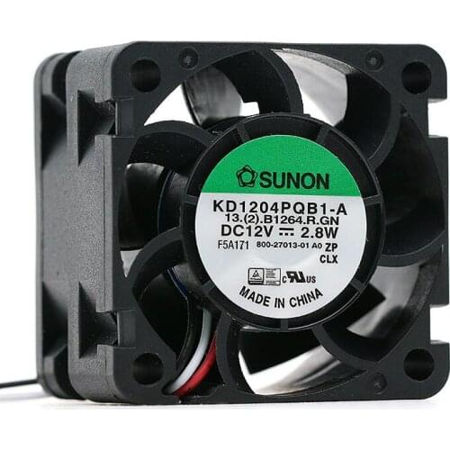 Original Sunon KD1204PQB1-A 40*40*28mm 40mm 4cm DC12V 2.8W Case Server Inverter Cooling Fan