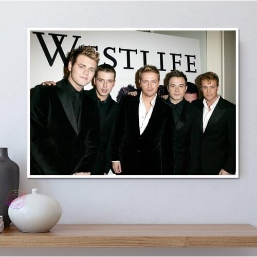 Westlife Music Group Poster Singer Star Canvas Painting Prints Wall Pictures For Living Room Decorative Home Decor