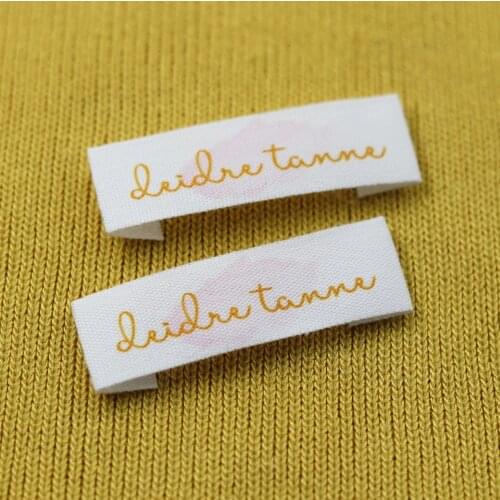 Custom Sewing label, Handmade Tags, Custom kids Name Labels,Cotton Ribbon labels, Logo Labels(MD0020)
