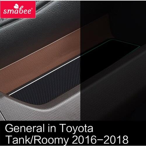 Smabee Gate Slot Pad For TOYOTA TANK/ROOMY 2016-2018 Accessories,3D Rubber Coaster Mat Anti-Slip Mats Car Sticker Cup Holder