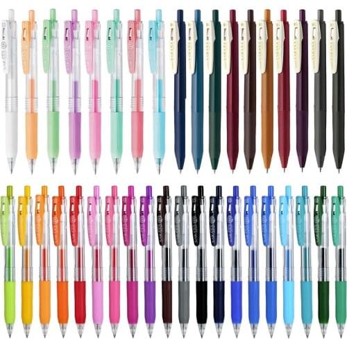 1pc Japan Zebra JJ15 Color Gel Pen Milk/Retro/Fluorescent Color JJ75 Rainbow Colour 0.5mm 43 Colors Available