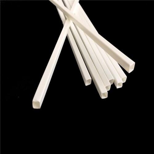 2-10mm Square Tube ABS Plastic Pipe DIY Manual Construction Sand Table Model Of ABS Model Transformation Of Solid Rods Diorama