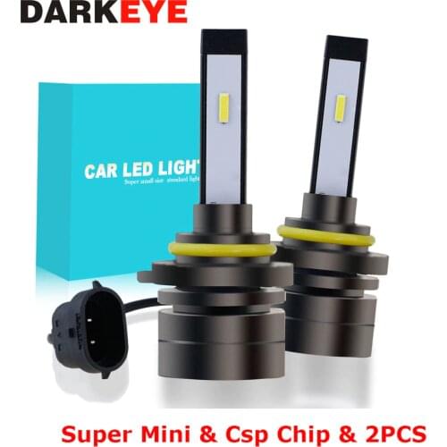 2X H11 Car LED Headlight Bulbs HB3 H4 HB2 9003 H8 H9 H7 H27 880 881 60W 12V 8000LM CSP 9005 906 Super Mini Fog Light Headlamp DJ