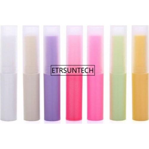 4g Lipstick Tube Lip Balm Containers Empty Mouth Wax Cosmetic Containers DIY Lip Balm Tube F2129
