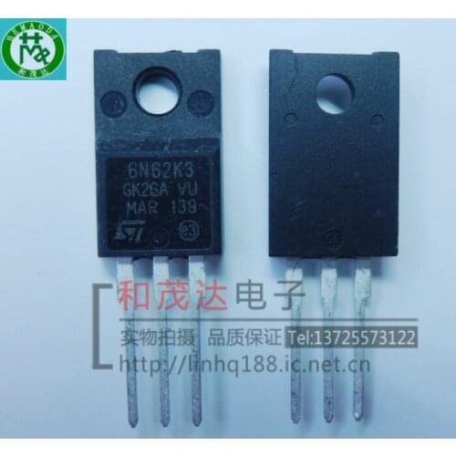 5PCS/ STF6N62K3 6N62K3 TO-220F 620V 6A TO220F