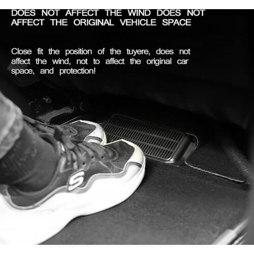 Anti-Blocking Car Air Outlet Cover Under Seat Air Vent Dust Cover Accessory for Tesla Model 3 Air Conditioning Vent Net