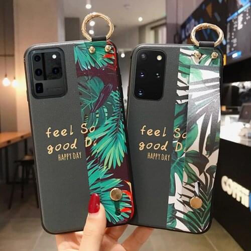 Wrist strap Bracket Cover Phone Case For Samsung Galaxy A50 A70 A51 A71 S8 S9 S10 S20 Plus Ultra S10e A30 A40 A60 A20 A10 Note 8