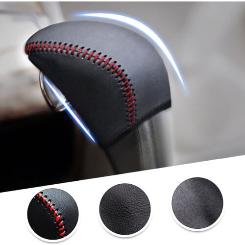 For Honda Accord 2005 2006 2007 AT 1pc PU Leather Hand Brake Shift Knob Cover Car Decor Shift Knob Shell
