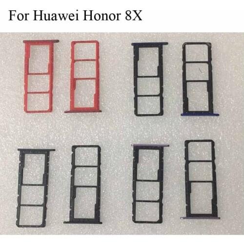 For Huawei Honor 8X 6.5inch New Original Sim Card Holder Tray Card Slot For Huawei Honor 8X 8 X Honor8X Sim Card Holder