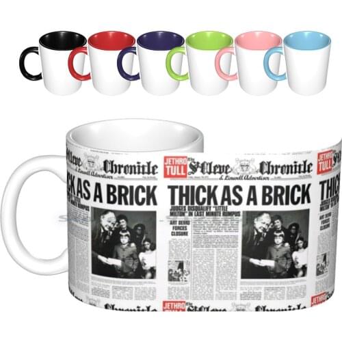 Jethro Tull-Thick As A Brick Ceramic Mugs Coffee Cups Milk Tea Mug Jethro Tull Aqualung Thick Brick Stand Up Ian Anderson Frank