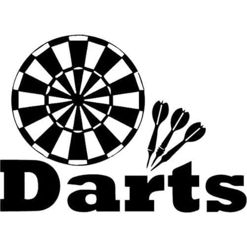 Classic Darts Car Stickers Personalized Rear Windshield Decoration Accessories Pvc High Quality Waterproof Sunscreen Decals