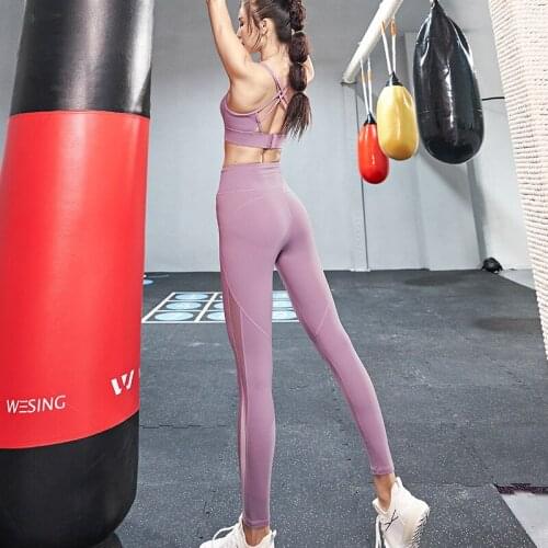 Yoga Set For Fitness Wear 2 Piece Suits Slimming Sportswear Gym Clothes Suit For Yoga Leggings + Sport Bra GYM Sport Suit