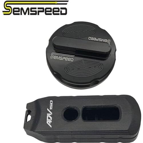 Semspeed Motorcycle Oil Cap Fuel Tank Cover key case cover Set For Honda ADV 150 2019 2020 adv 150