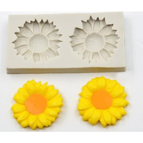 Little Chrysanthemum Flowers Fondant Cake Border Decoration Silicone Mold DIY Homemade Baking Tools Chocolate Silicone Mold