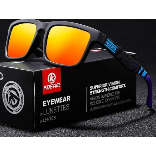 KDEAM Unisex Fancy Polarized Sunglasses Man Women Classic Square UV400 Sport Driving Fishing Shades Sunglass Brand New With Box