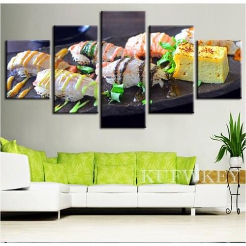 5 pieces diamond painting japan Delicious Sushi Food full square/round drill mosaic rhinestone picture diamond embroidery art