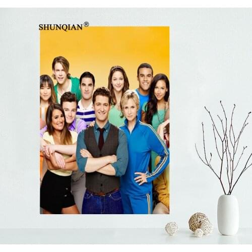 New Custom Glee Canvas Poster Living room decorative wall painting Poster cloth print Fabric Poster
