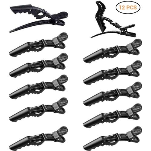 Hairdressing Hair Clips High Quality Plastic Crocodile Clip Duckbill Clip For Women Hair Anti-Skid Clip Modeling Tool