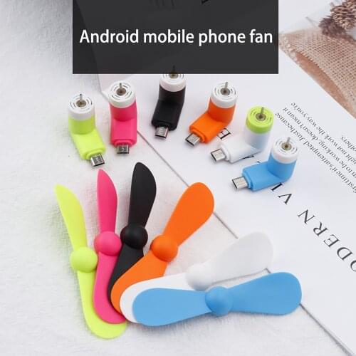 Mini Lightweight Portable Micro USB Cooling Fan Mobile Phone USB Gadget Fans Tester Rotating Fan For Android Smartphones#p3