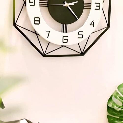 Nordic simple wall clock home decoration clock fashion creative watch living room cross border