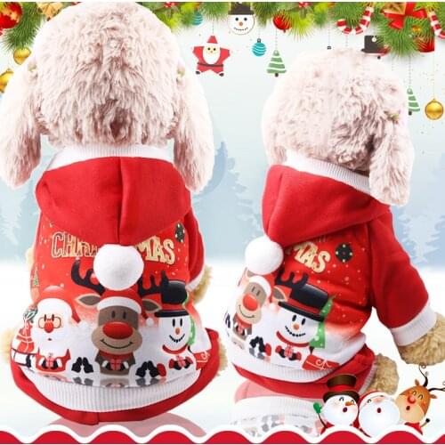Christmas Pets Dressing Up Santa Funny Pet Clothes For Small Medium Large Dogs Winter Warm Dog Clothes Chihuahua Pug Yorkshire