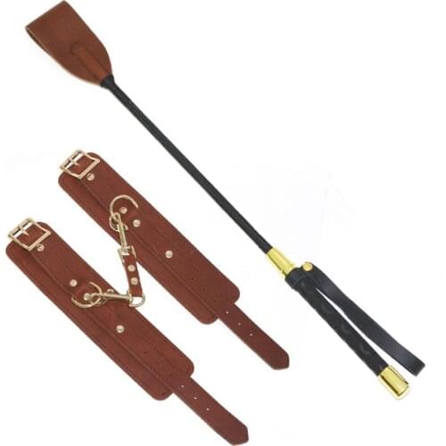 Sex Toys Handcuffs Bondage Sex Chastity Sex Gloves Slave Restraints Speeltjes real leather Handcuff Bdsm adult Products