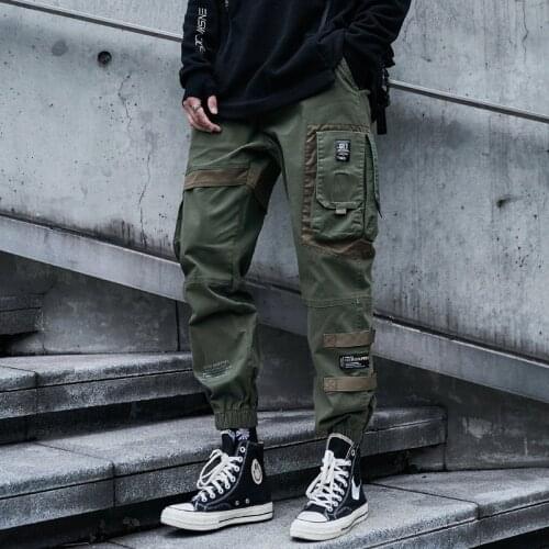 Mens Oversize Pants Hip Hop Cargo Pant New Fashion Harajuku Black Harem Korea Style Streetwear Joggers Street Wear Trouser Male