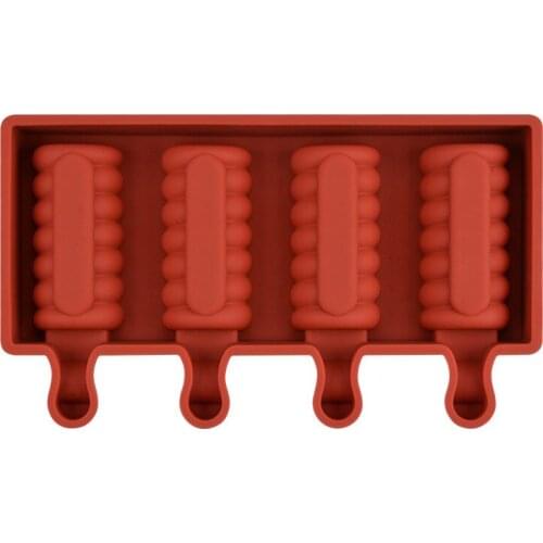 4-hole Silicone Ice Cream Mold Popsicle Molds DIY Homemade Dessert Tool And Practical Kitchen Accessories