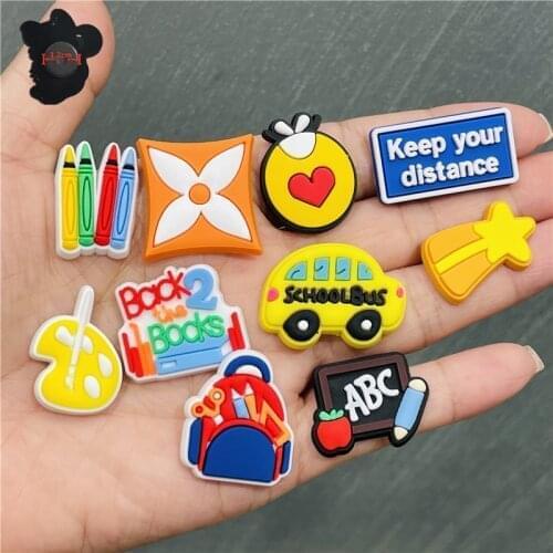 1PCS PVC Cute Cartoon Fridge Magnets Colourful Crayon Paint Board Schoolbag Schoolbus Refrigerator Magnetic Sticker Children Toy