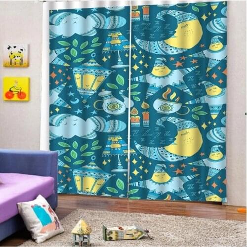 Fantasy Tropical Fruit Curtain Kiwi Strawberry Living Room Kitchen Computer Room Home Decoration for Children Kids Gifts