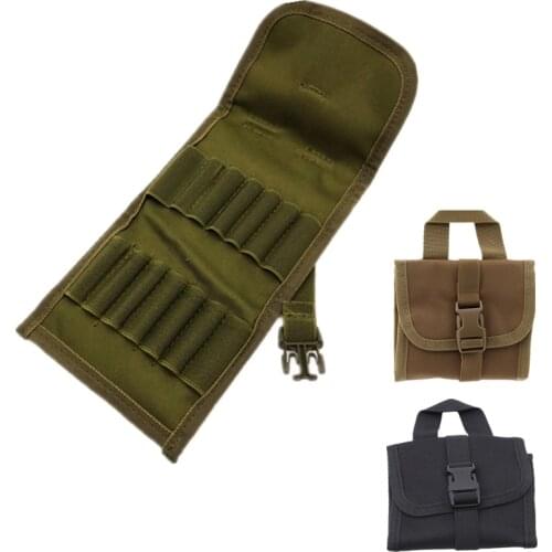 Folding Handgun Cartridge Carrier 14 Rifle Shells Rifle Cartridge Carrier Case Rifle Ammo Bag Hunting Bullet Holder