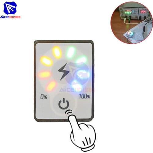 Diymore 2S 3S 4S 5S 6S 7S 7.4V to 24V Lithium Battery Capacity Indicator Module Li-po Battery Tester LED Display Touch Switch