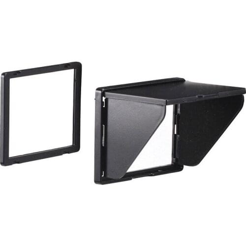 Universal 3-Sided Canopy Ultra-Slim Sun Shade Pop Up Hood Protector For 3in Camera LCD Monitor Screen