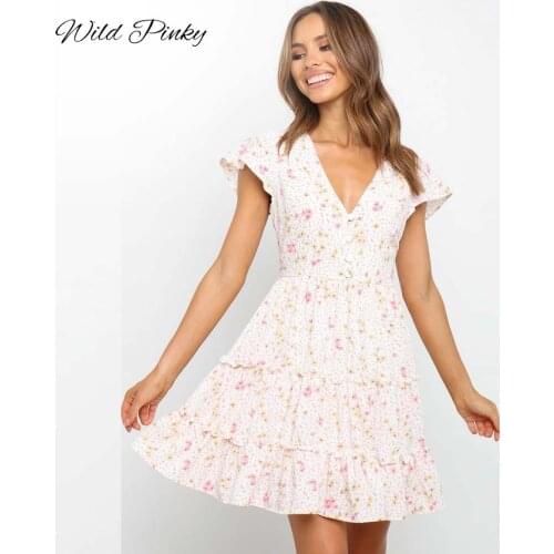 Женские пляжные сарафаны WildPinky China At AliExpress