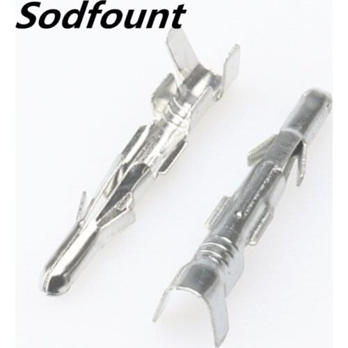 100pcs H62 brass tinned 2.3mm automotive terminal Automotive connector male terminal DJ212C-2.3B