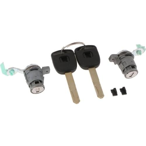 2Pcs Ignition Cylinder Door Lock Core With 2 Keys Parts For Honda CR-V 03-06