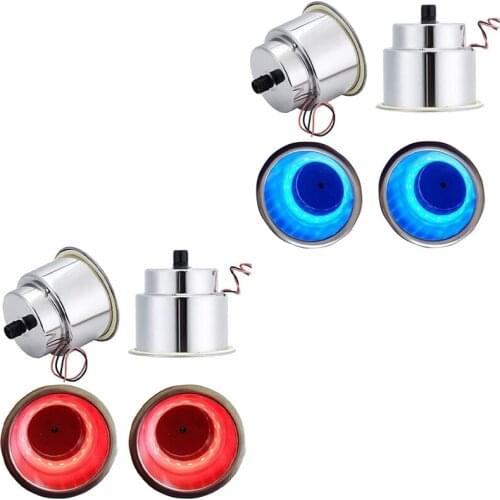 4Pack Recessed Stainless Steel Cup Drink Bottle Holder with Drain Marine for Boat Rv Camper Car Truck