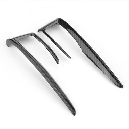 2PCS Car Central Control Panel Gear Shift Cover Trim for Honda Civic 10th 2016 2017 2018 Red Blue Carbon Fiber Car Accessories