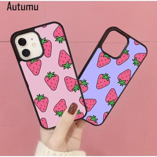 Phone Case for iPhone 12 mini X XS XR 11 Pro Max SE 2020 5s 6 7 8 Plus Samsung S8 S9 S10 S20 S21 Strawberry Fields Forever Cover