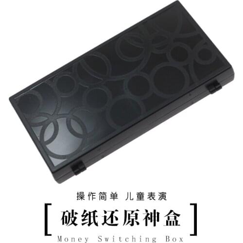 Money Switching Box 2.0 Bill Box Magician Close Up Illusions Magic Tricks Gimmick Props Bill Appear From Empty Box Magia Comedy