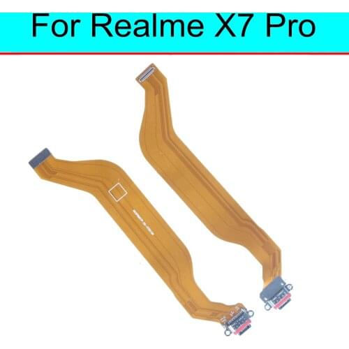 For Realme X7 Pro USB Charging Dock Port Connector main Microphone Mic Audio jack Board flex cable