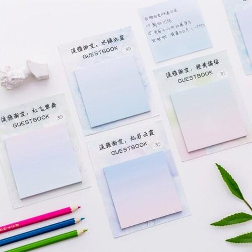 1Pcs (30 Sheets) Sticky Note Pads Adhesive Memo Notes Self-Stick Note Pads for Reminders, Study, Work, Office, School and Home