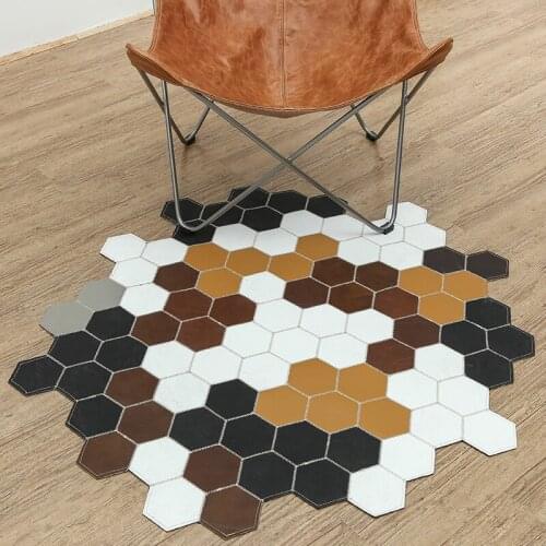 Creative Real Cowhide Carpet Animal Floor Mat Living Room Bedroom Coffe Brown Black And White Fashion Originality Rug