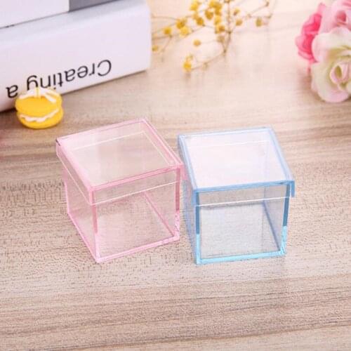 Square Box pink blue Plastic Storage for DIY Tool Nail Art Jewelry Accessory beads stones Crafts case container F20173393