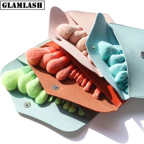 10PCS Makeup Brushes Sets Powder Foundation Eyeshadow Blusher Professional Beauty Make Up Candy Cosmetic Tool With Bag