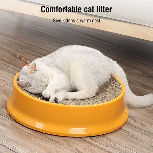 Creative Pet Mat Round Cat Scratcher Nail Pad Can Replace The Inner Core Cat Scratch Nest Wear-resistant Pet House