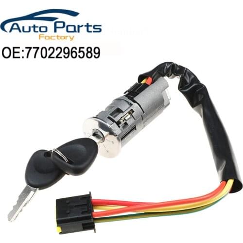New 7702296589 Car Ignition Starter Key Switch Lock For Renault Logan Dacia Sandero Clio 7701471098 7701471220 6601551102