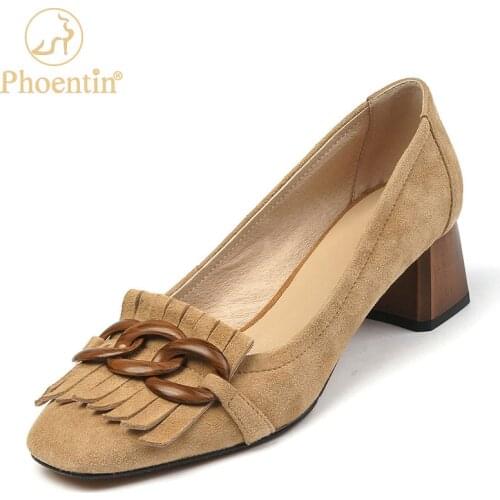 PHOENTIN Suede Pumps