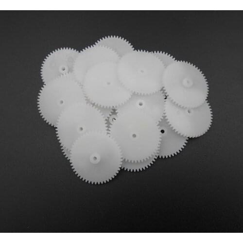 20PCS/LOT 0.5M 50T 2A Plastic Spur Gear 0.5 Modulus T=50 Aperture: 2mm 1.95MM Tight Fitting 50 Teeth 4MMX26MM Gears NEW *FD862